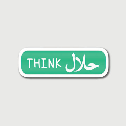 Think Halal Sticker