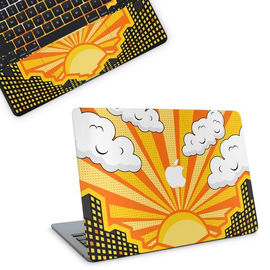 Sunrise By The City MacBook Skin