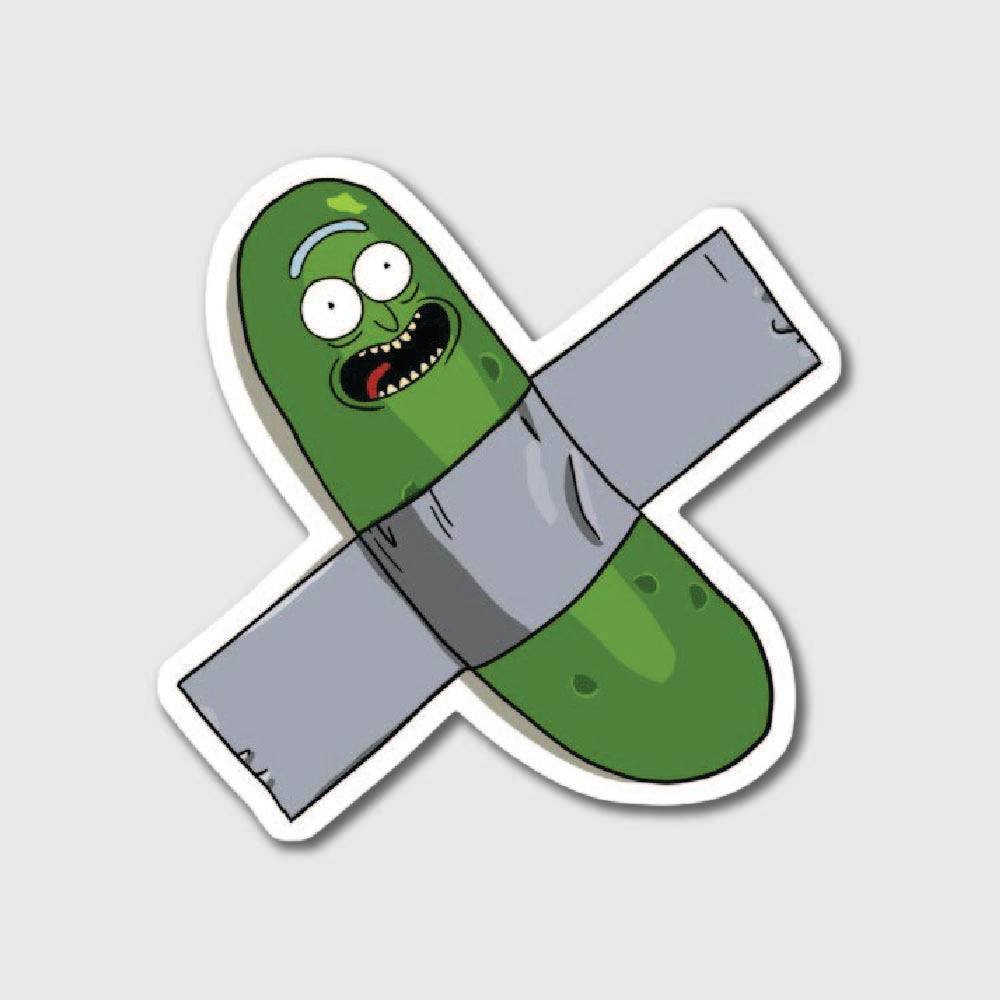 Pickle Taped Sticker