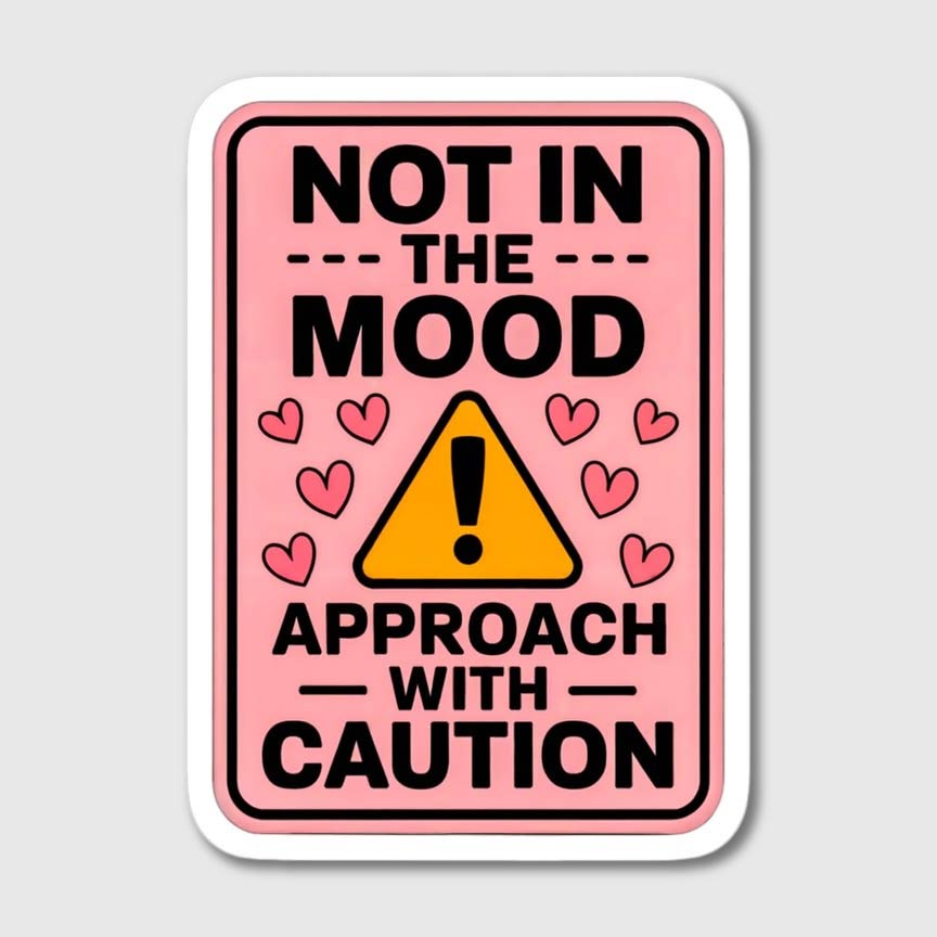 Approach With Caution Sticker