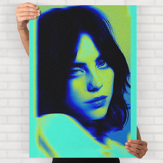 Neon Billie Eilish Poster
