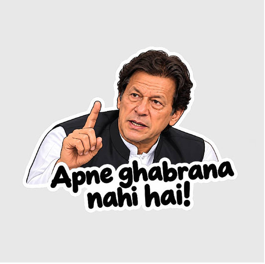 Imran Khan Ghabrana Nhi Hai Sticker
