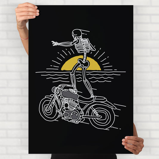 Aesthetic Skeleton Poster