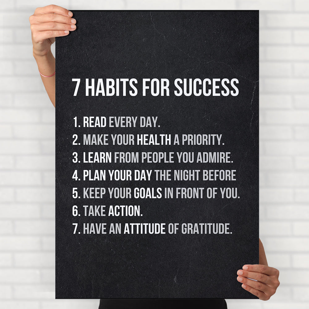 Habits For Success Poster