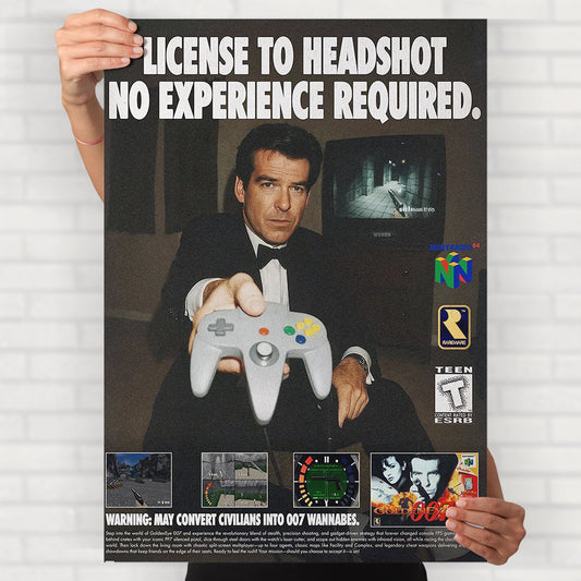 License To Head Shot Poster