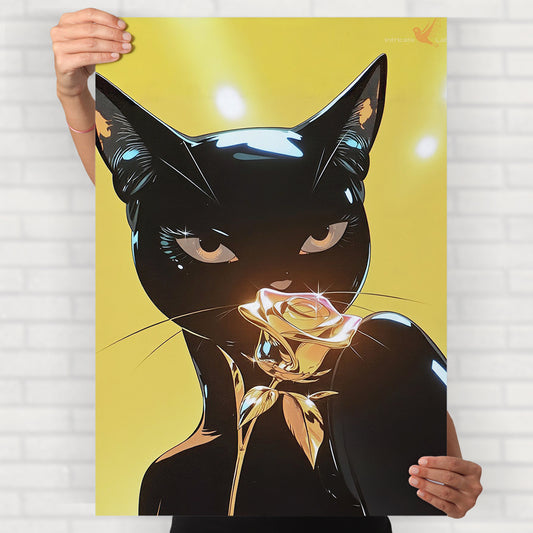 Girly Cat Poster