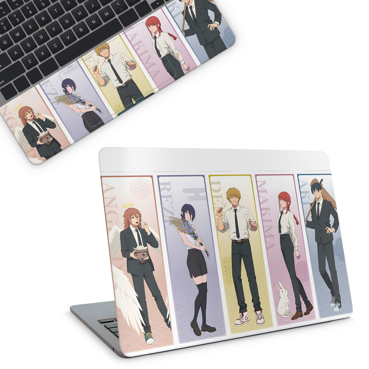 Chainsaw man characters laptop skin