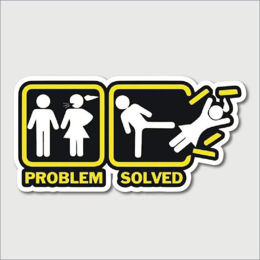 Problem Solved Sticker