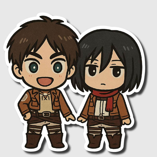 Eren & Mikasa Sticker