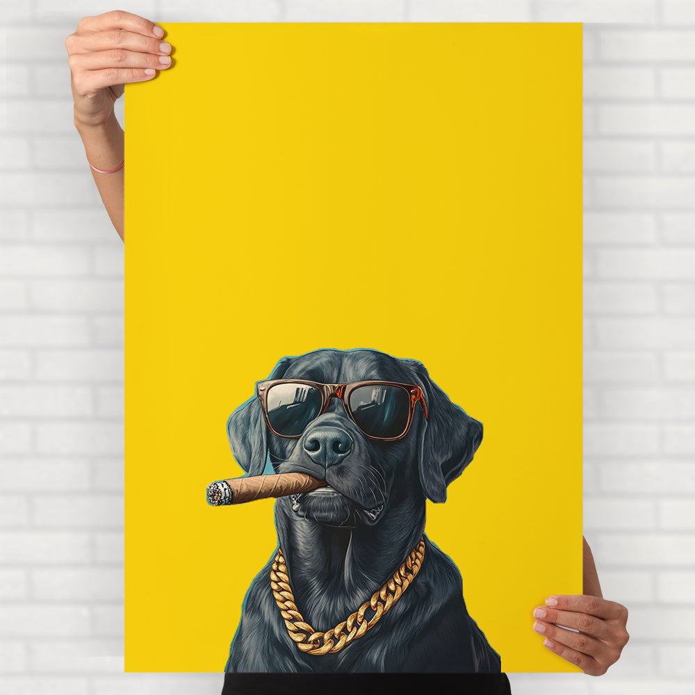 Yellow Dog Poster