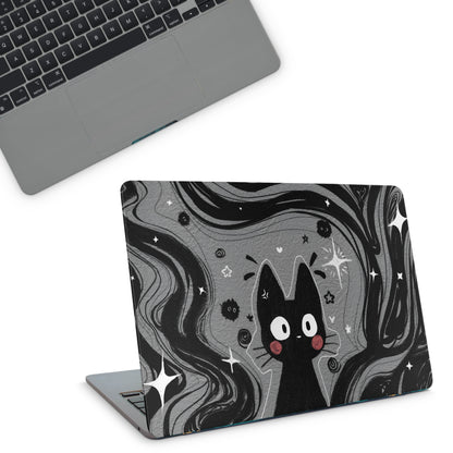 Black Cat Macbook Skin
