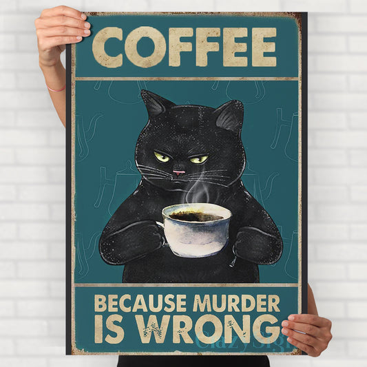 Coffee Cat Poster