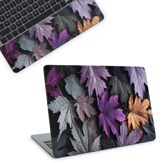 Laptop Skin - Aesthetic Purple Leaves