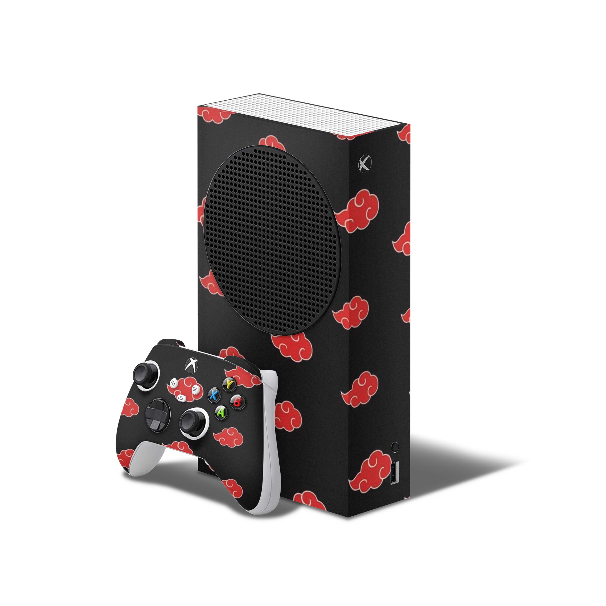 xbox series s skin naruto akatsuki design