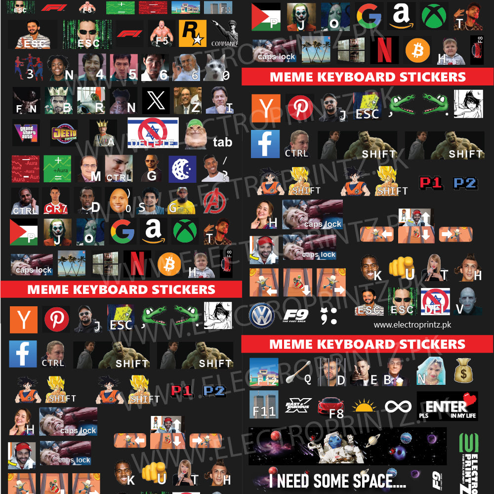 Meme Keyboard Sticker Pack