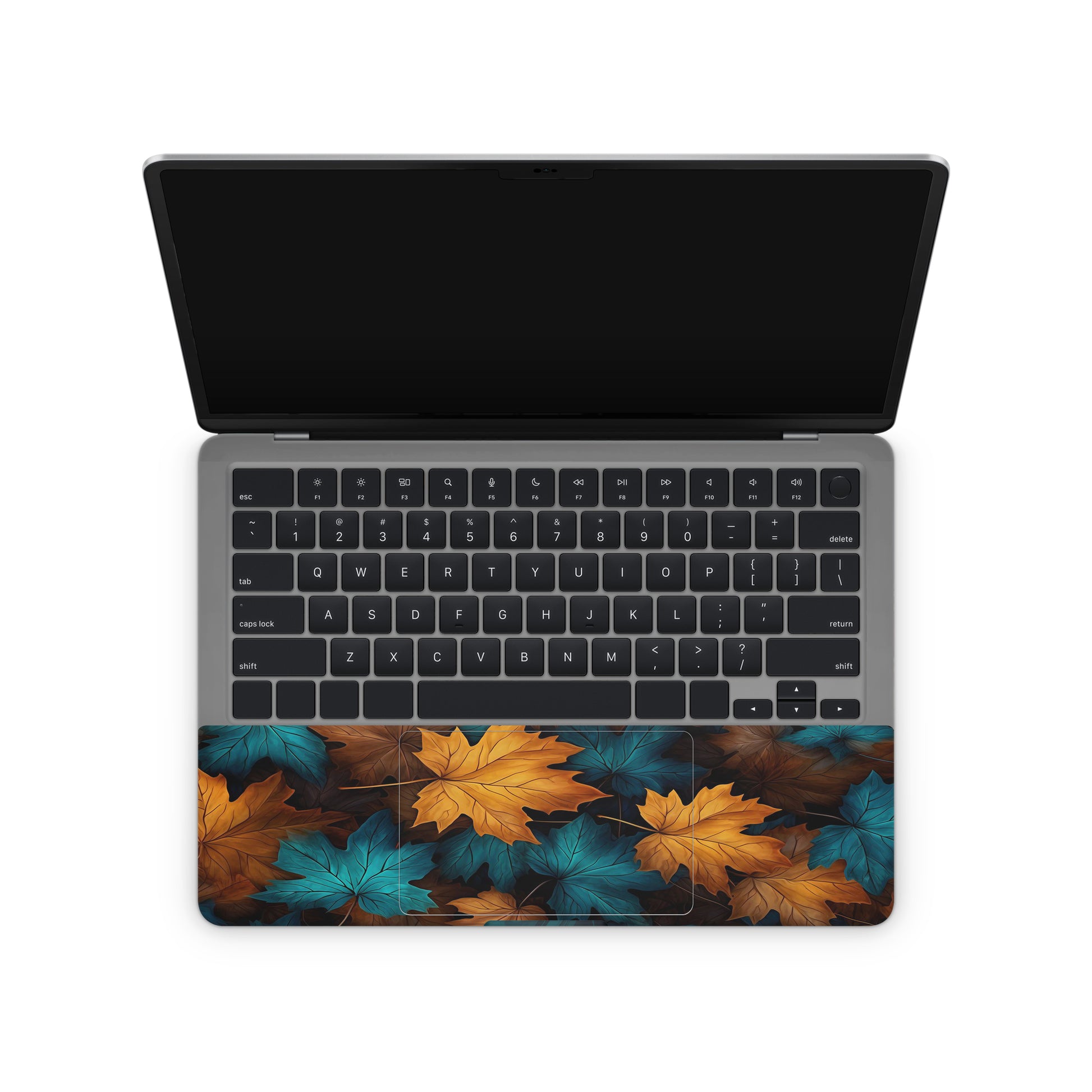 Laptop skin - aesthetic autumn leaves inside