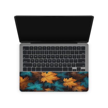 Laptop skin - aesthetic autumn leaves inside