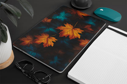 Laptop skin - aesthetic autumn leaves bottom