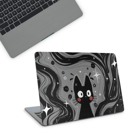 Black Cat Laptop Skin