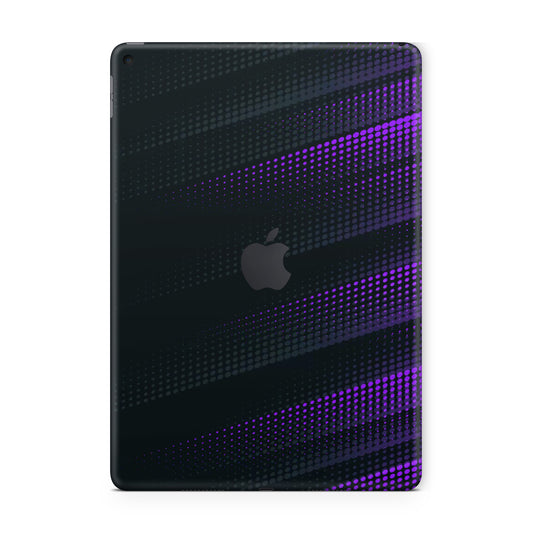 ipad skins - black and purple carbon fiber ipad skin