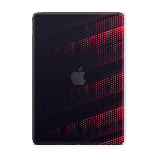 ipad skins - black and red carbon fiber textured ipad skin