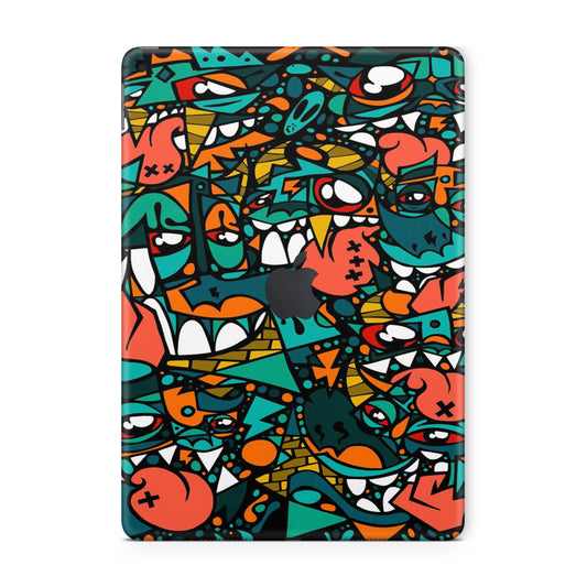 ipad skin - cartoon graffiti abstract design