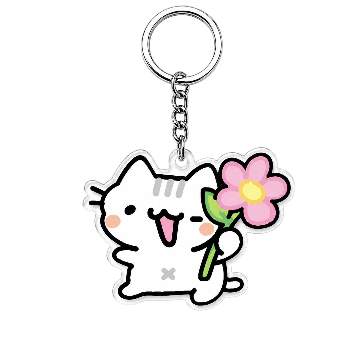 Silly Cats Acrylic Keychains Pack