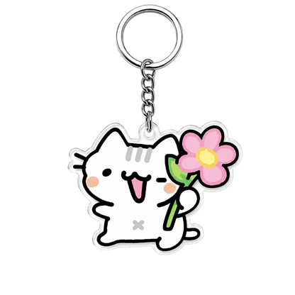 Silly Cats Acrylic Keychains Pack