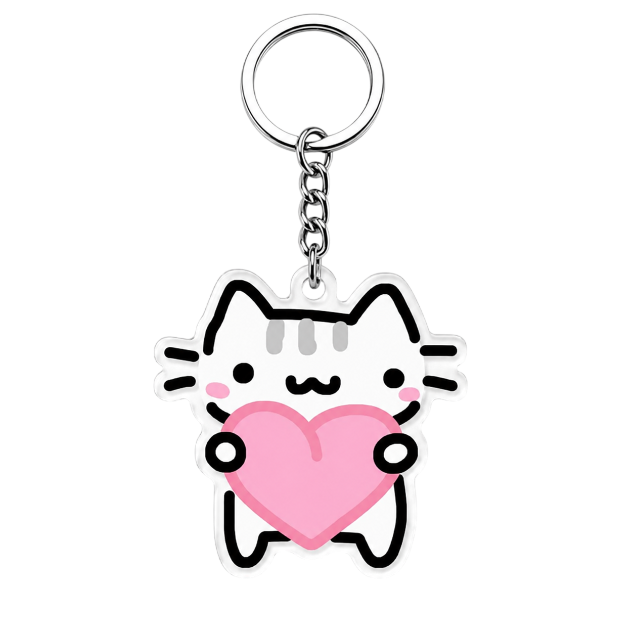 Silly Cats Acrylic Keychains Pack