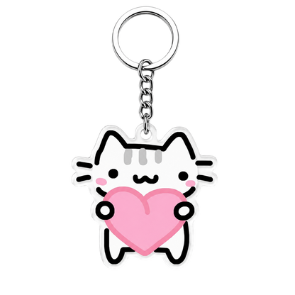 Silly Cats Acrylic Keychains Pack
