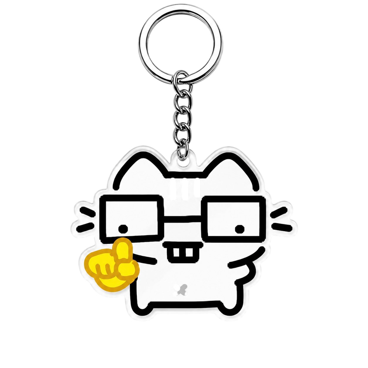 Silly Cats Acrylic Keychains Pack
