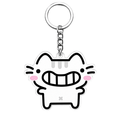 Silly Cats Acrylic Keychains Pack