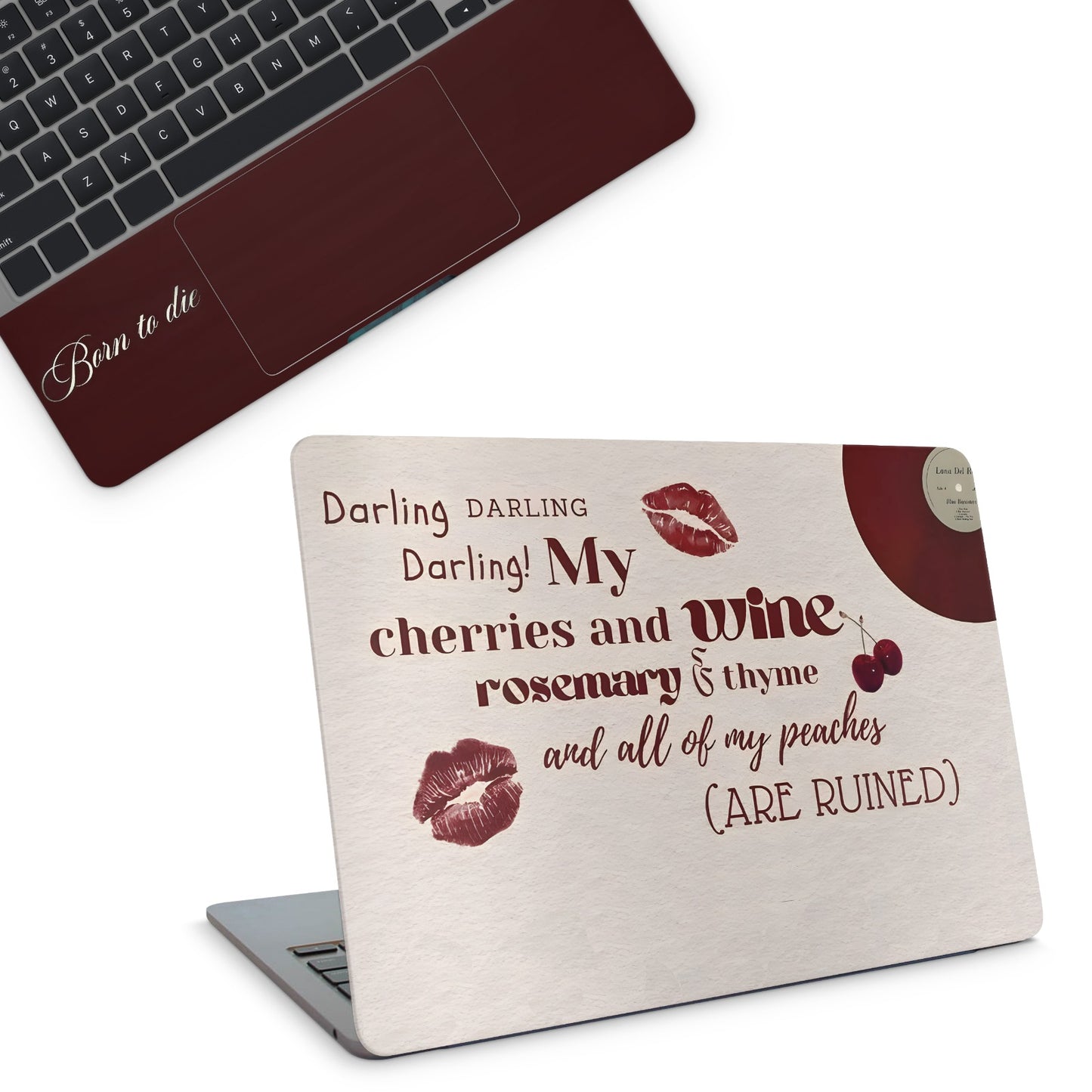 Cherries & Wine Laptop Skin