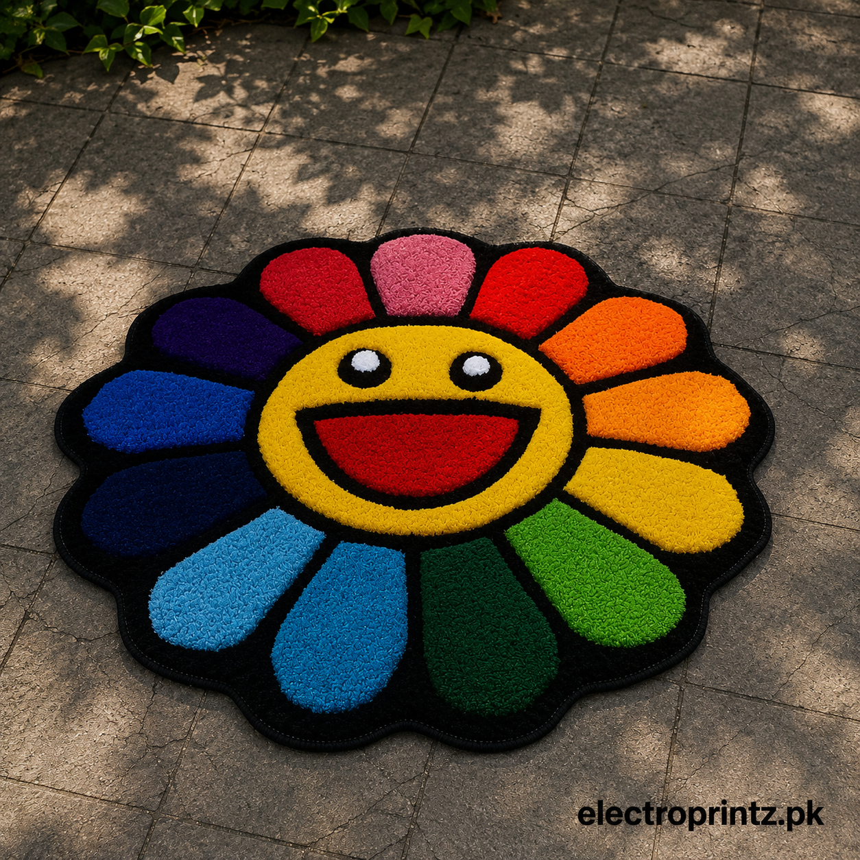 Colorful Flower Rug