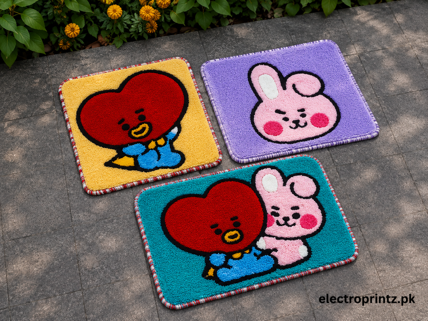 Cute Bunny Floor Rug