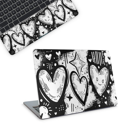 Emo Hearts Laptop Skin
