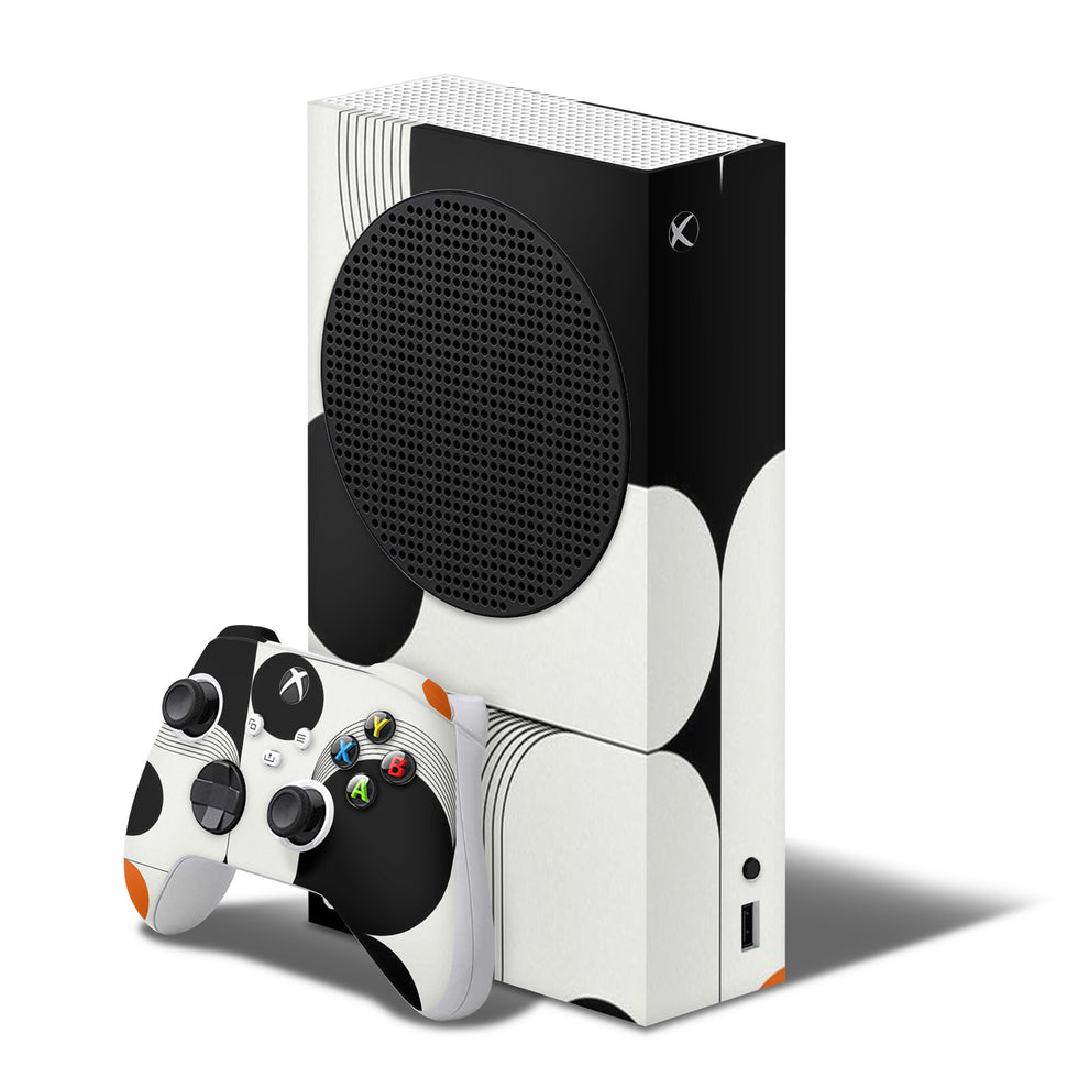 Black Abstract Pattern Xbox Series S Skins