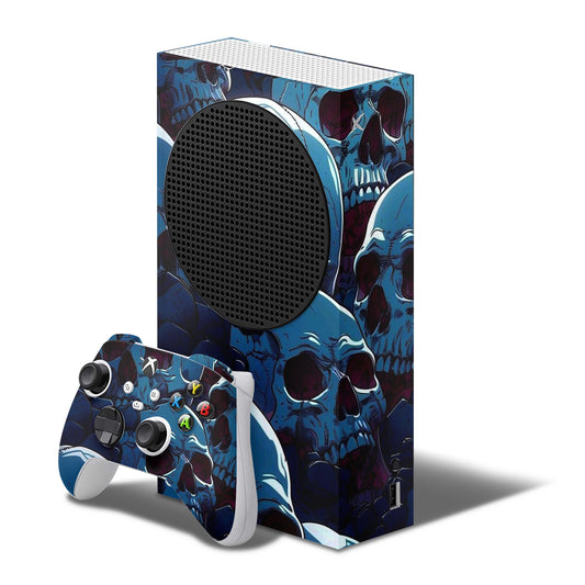 Blue Skull Xbox Series S Skin
