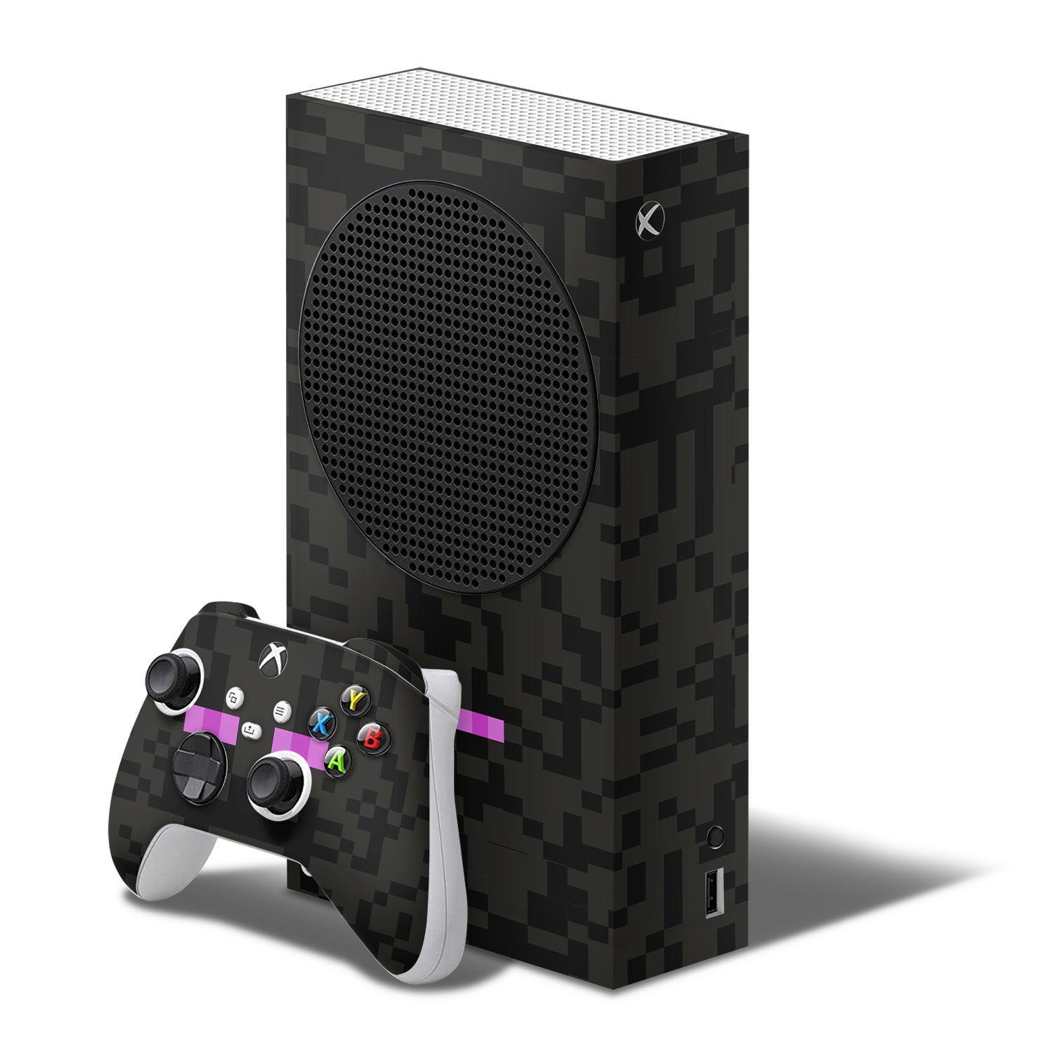 Xbox series s skin - minecraft enderman console & controller skin