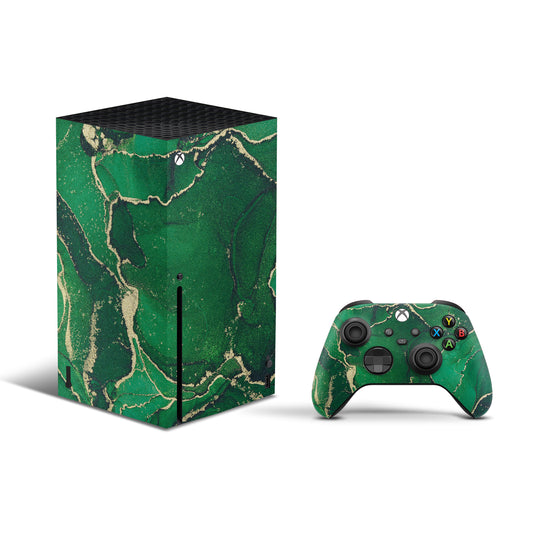 Xbox Series X/S Green Marble Texture Skins