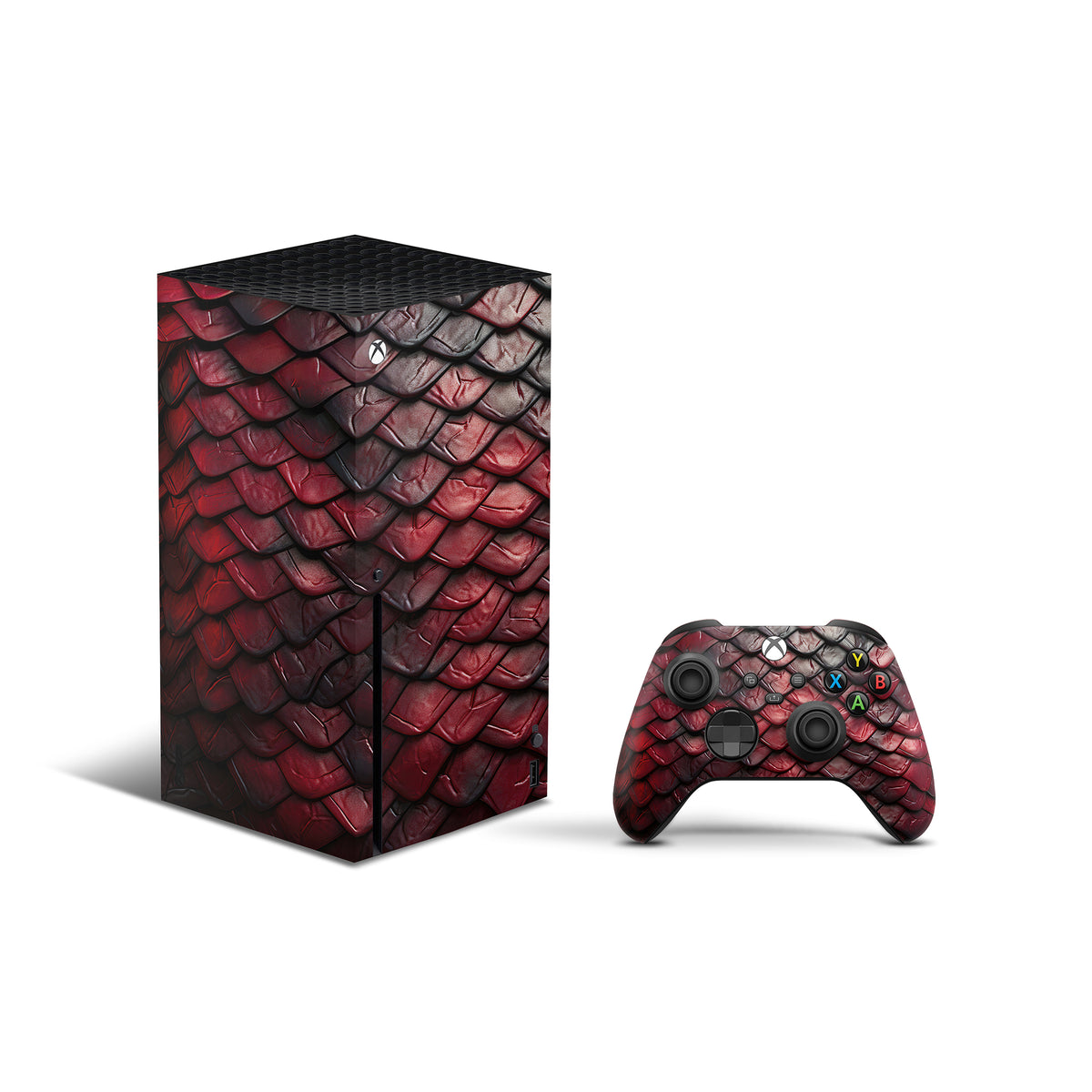 Xbox Series X Red Scale Skins