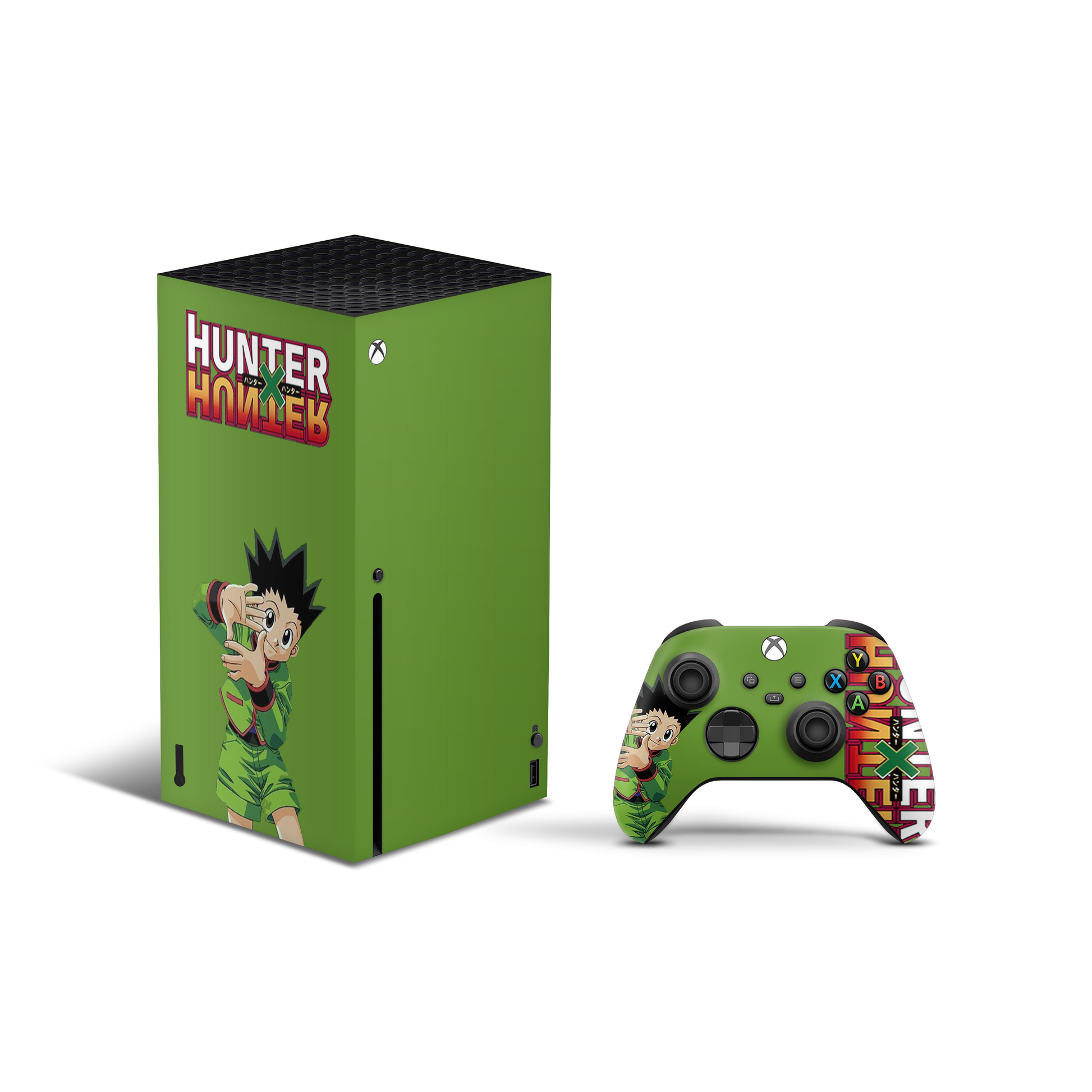 xbox series x skin with hunter x hunter x gon design