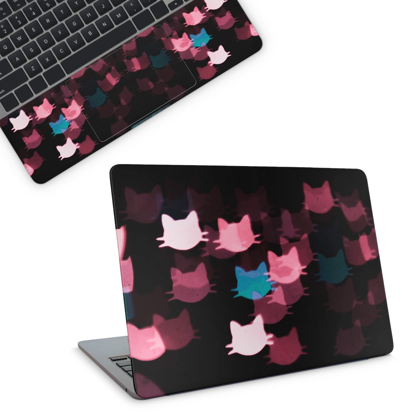 Floating Cats Laptop Skin