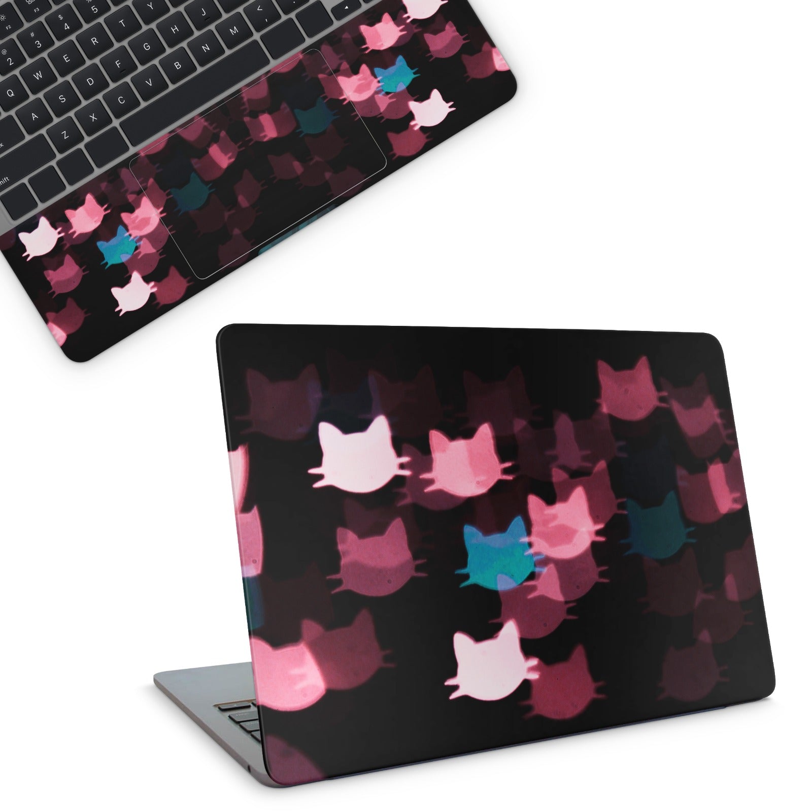 Floating Cats Laptop Skin