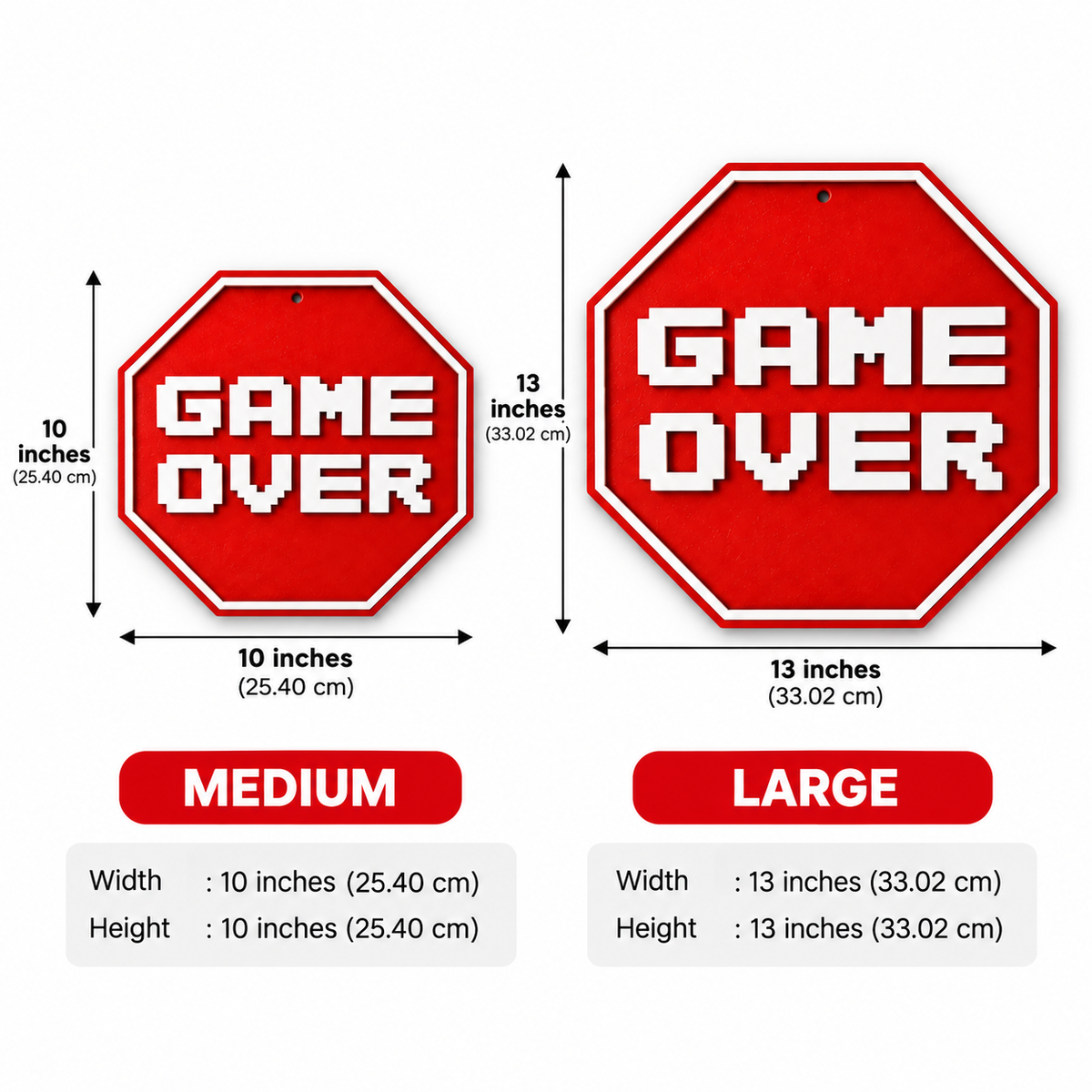 Game Over Acrylic Sign
