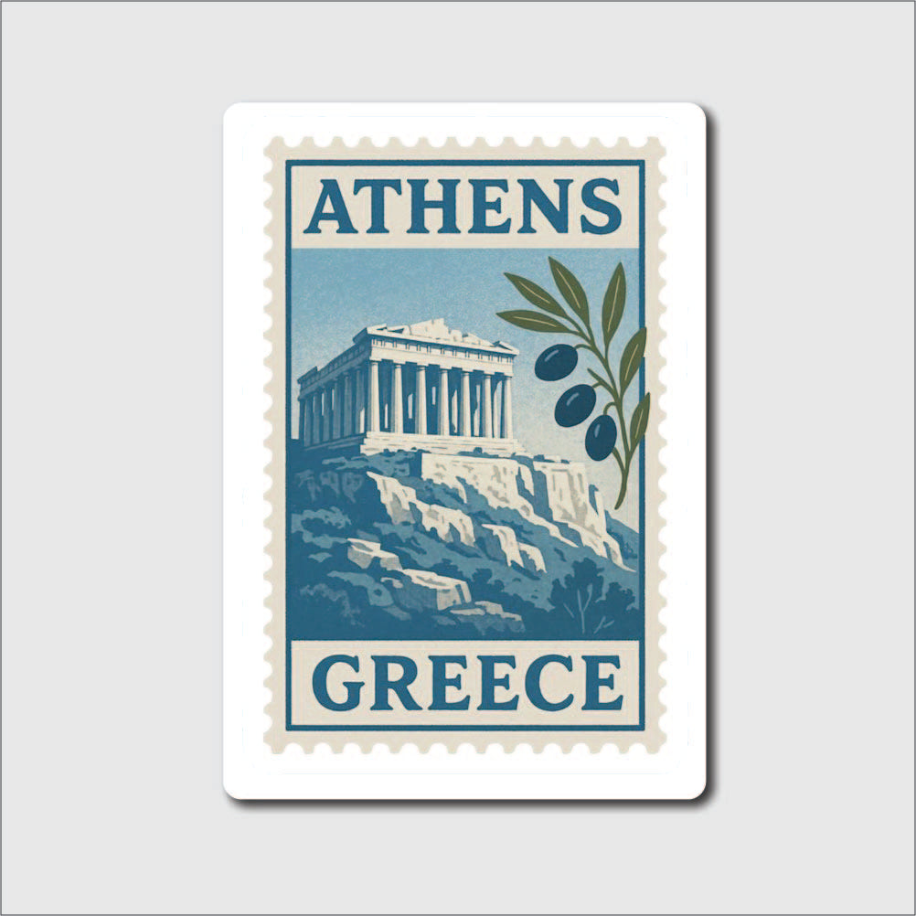 Greece Stamp Sticker