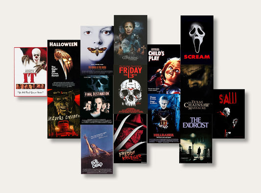 Horror Movies Posters Set (x15 A5)