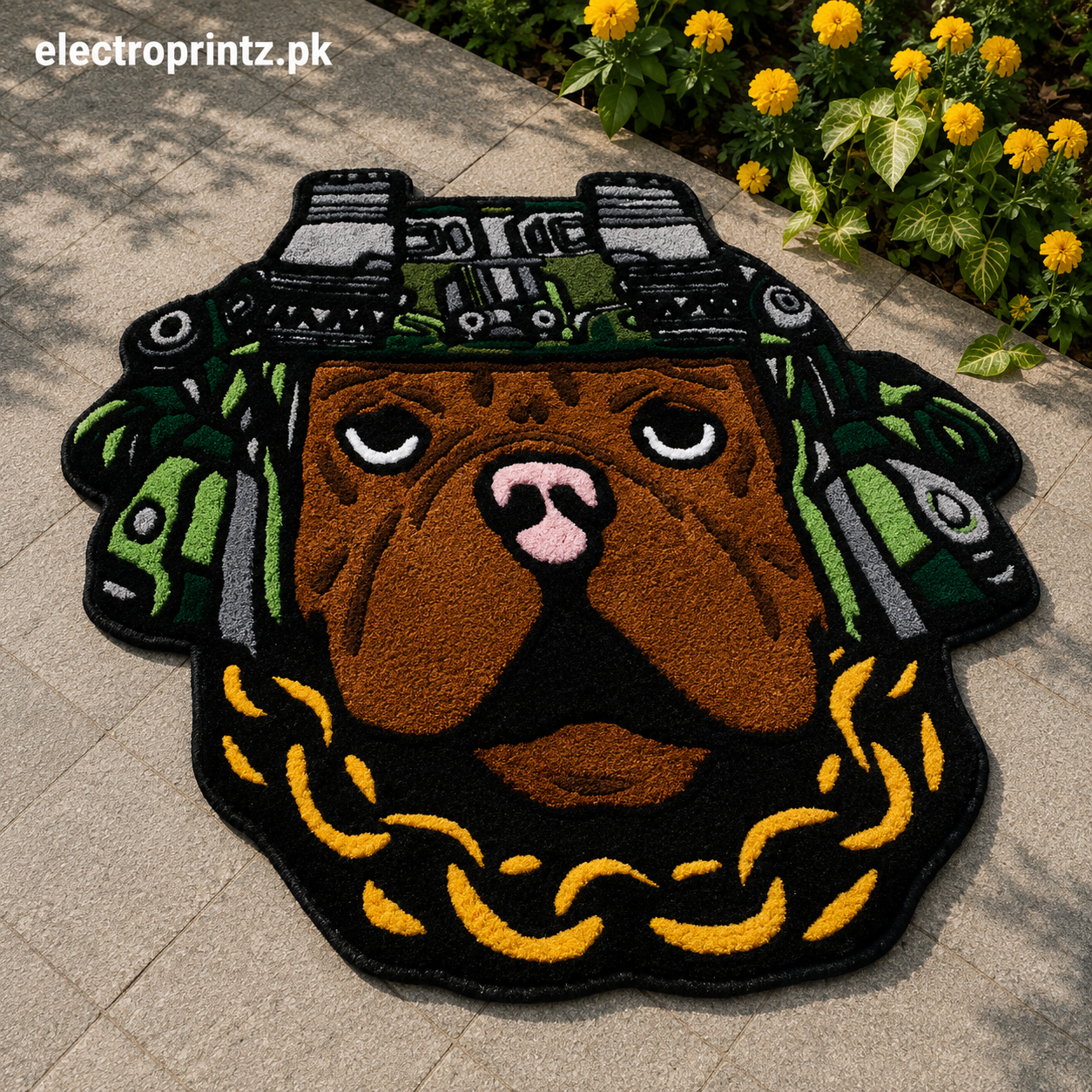 Iron Bulldog Floor Rug