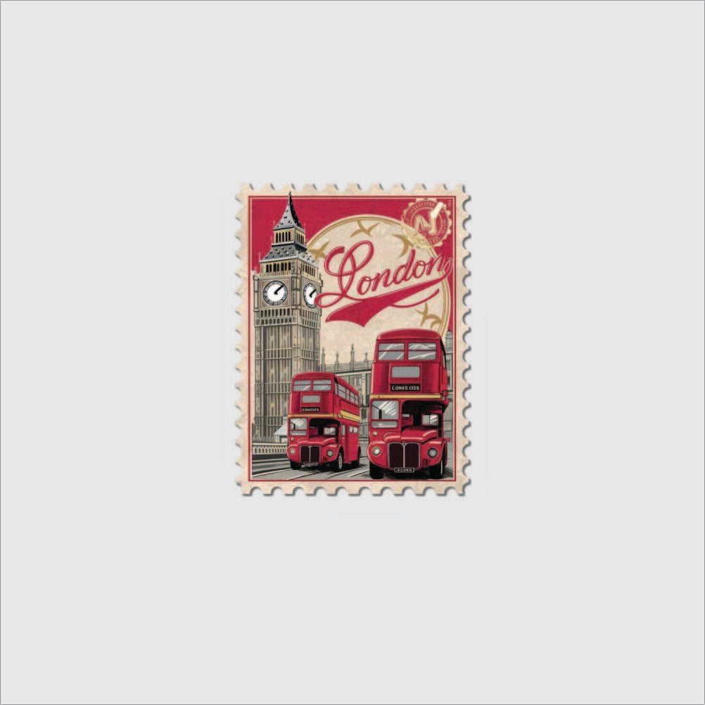 London Stamp Sticker