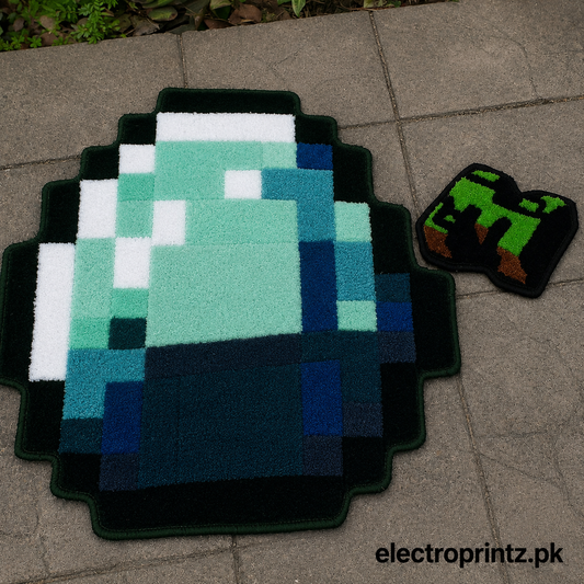 Minecraft Diamond Gaming Rug
